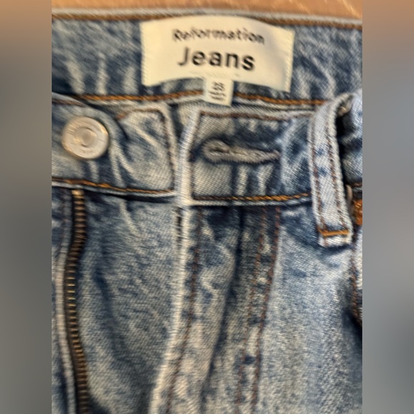 Reformation Ultra High Rise Liza Jeans in Aden, size 23 - Picture 8 of 9